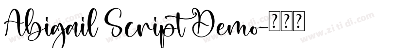 Abigail Script Demo字体转换